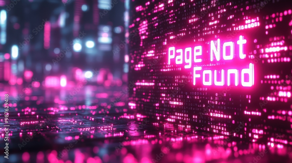 Fototapeta premium Futuristic neon