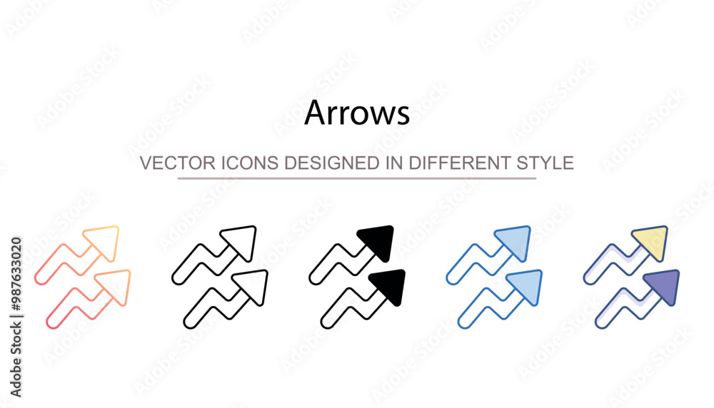 Arrows icon design with white background stock illustration Arrows icon design with white background stock illustration