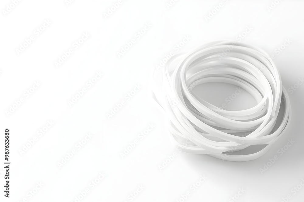 Pristine White Rubber Bands with Minimal Scandinavian Sensibility Pristine White Rubber Bands with Minimal Scandinavian Sensibility