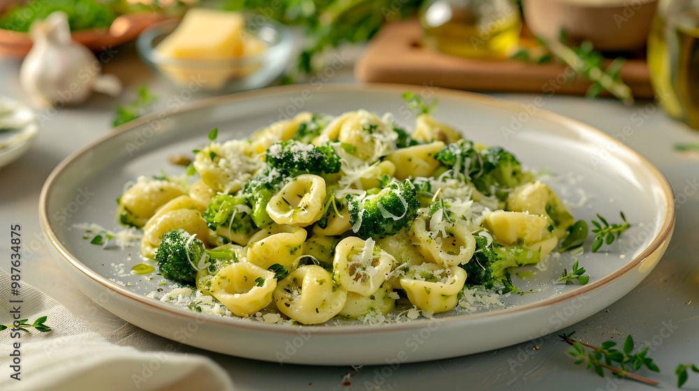 Orecchiette Pasta with Broccoli and Parmesan