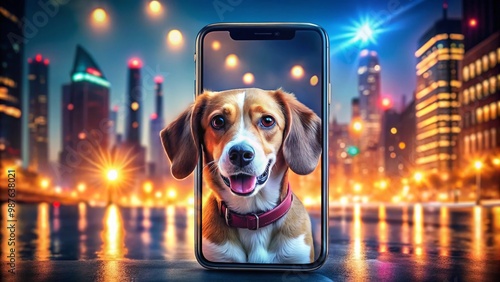 Cute and Playful Dog Instagram Highlight Cover for Pet Lovers and Animal Enthusiasts Online Presence photo