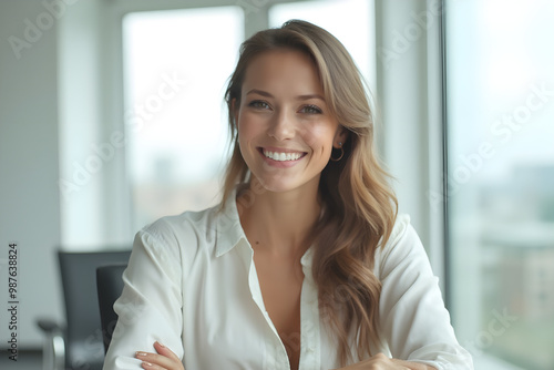 portrait of a business woman in the office