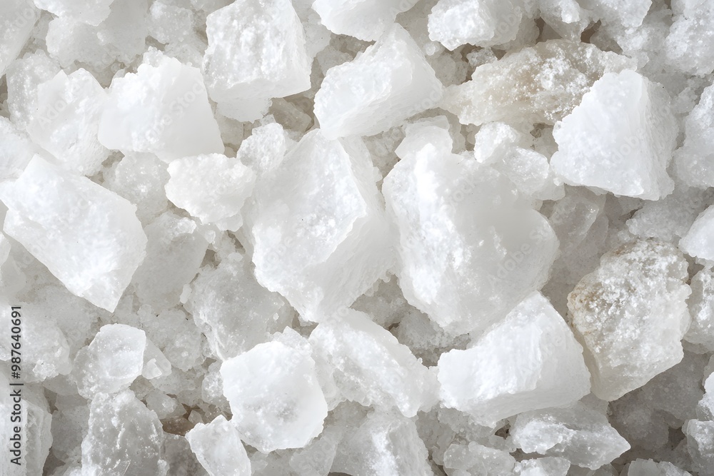 Close-Up of White Salt Crystals Close-Up of White Salt Crystals