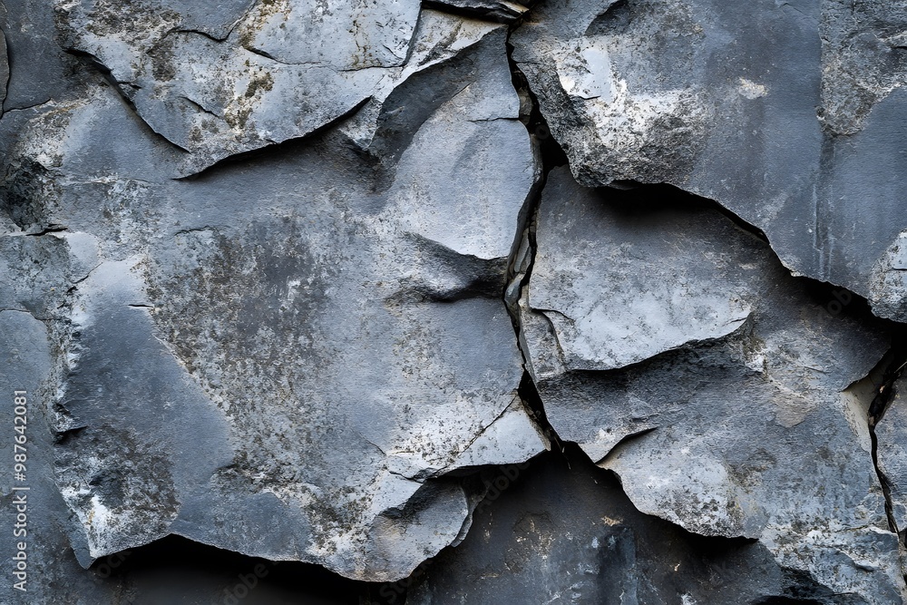 Intricate Grey Stone Texture Macro Shot Intricate Grey Stone Texture Macro Shot