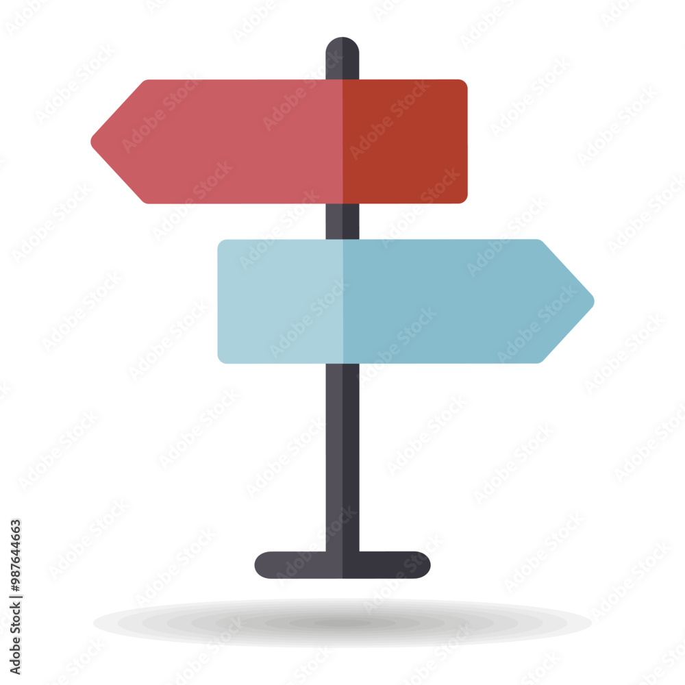 Signpost vector isolated icon. Navigation sign Signpost vector isolated icon. Navigation sign