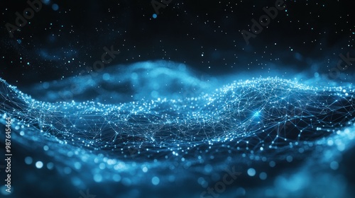 Wallpaper Mural Abstract Digital Network Landscape Torontodigital.ca