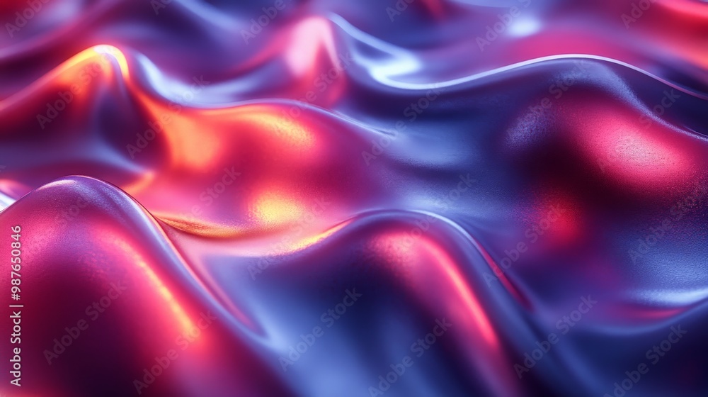Chromatic Flow: A mesmerizing dance of vibrant hues, where liquid waves of pink and blue intertwine in a seamless blend of art and technology. Chromatic Flow: A mesmerizing dance of vibrant hues, where liquid waves of pink and blue intertwine in a seamless blend of art and technology.