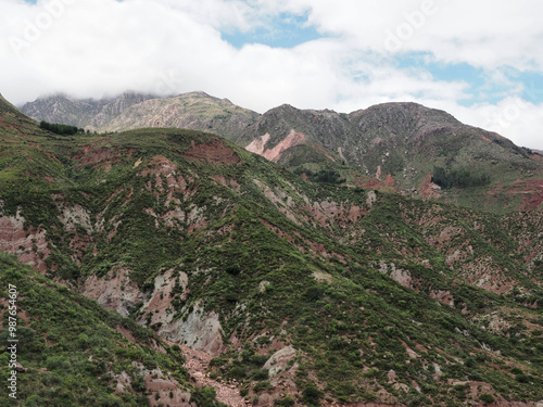 Maragua Crater, in the moutainous region of Cordillera de los Frailes. Near Sucre, Bolivia. A famous hike on a pre-hispanic trail down to the crater.