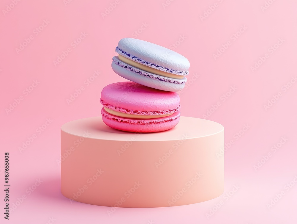 colorful macaroons isolated on white background colorful macaroons isolated on white background