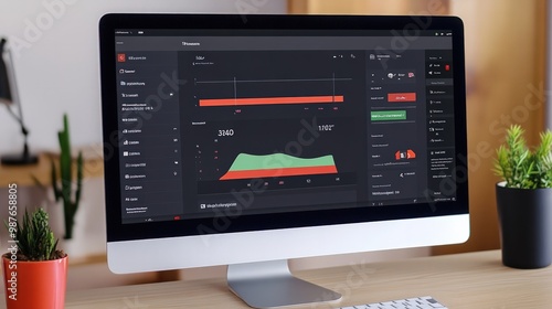 A learning management system on display, featuring dashboards, student progress tracking, and course content management in a comprehensive online platform