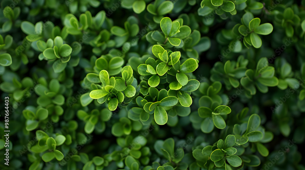 Close-Up of Lush Green Foliage A Natural Texture Close-Up of Lush Green Foliage A Natural Texture