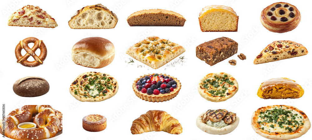 Assorted Baked Goods Display Assorted Baked Goods Display