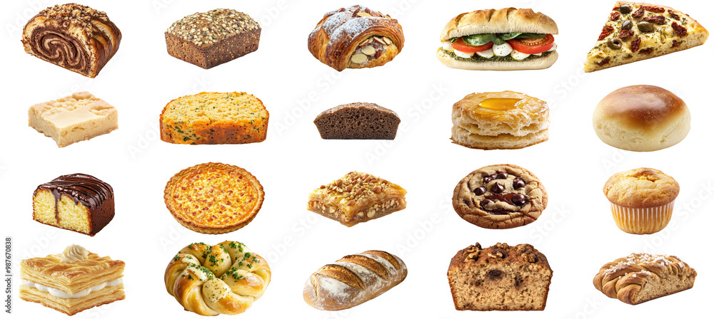 Delicious Assortment of Baked Goods and Pastries Delicious Assortment of Baked Goods and Pastries