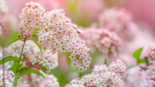 Delicate Pink Flowers in Bloom A Stunning Floral Display