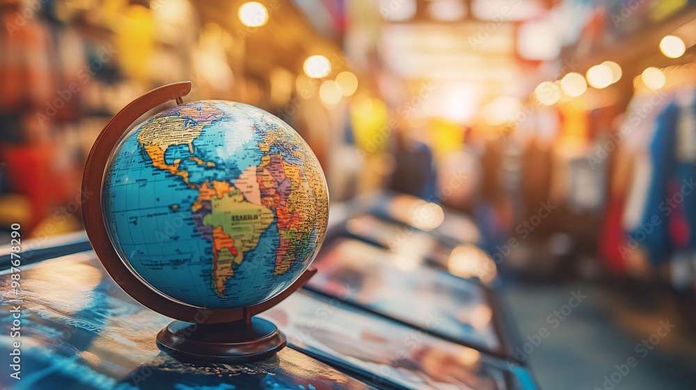 Global Online Marketplace: Close-Up of Diverse Product Categories and International Brands Global Online Marketplace: Close-Up of Diverse Product Categories and International Brands