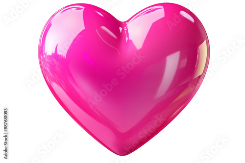 pink heart On transparent background. PNG photo