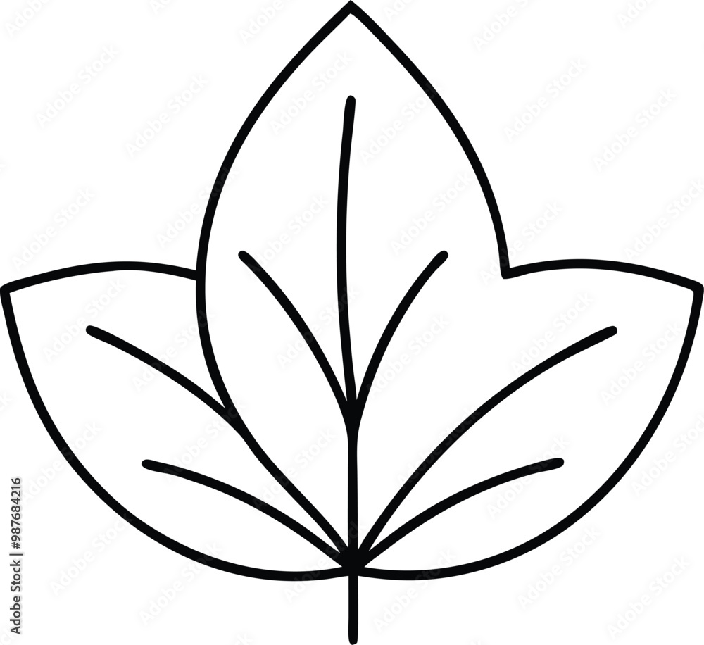 Elegant Petunia Leaf Thin Line Design Vector Art for Illustrations
Elegant Petunia Leaf Thin Line Design Vector Art for Illustrations