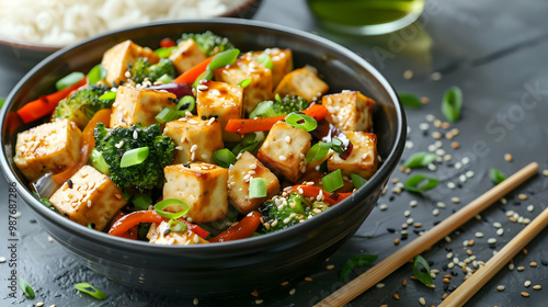 Tofu Stir Fry with Broccoli and Red Pepper A Delicious and Healthy Meal