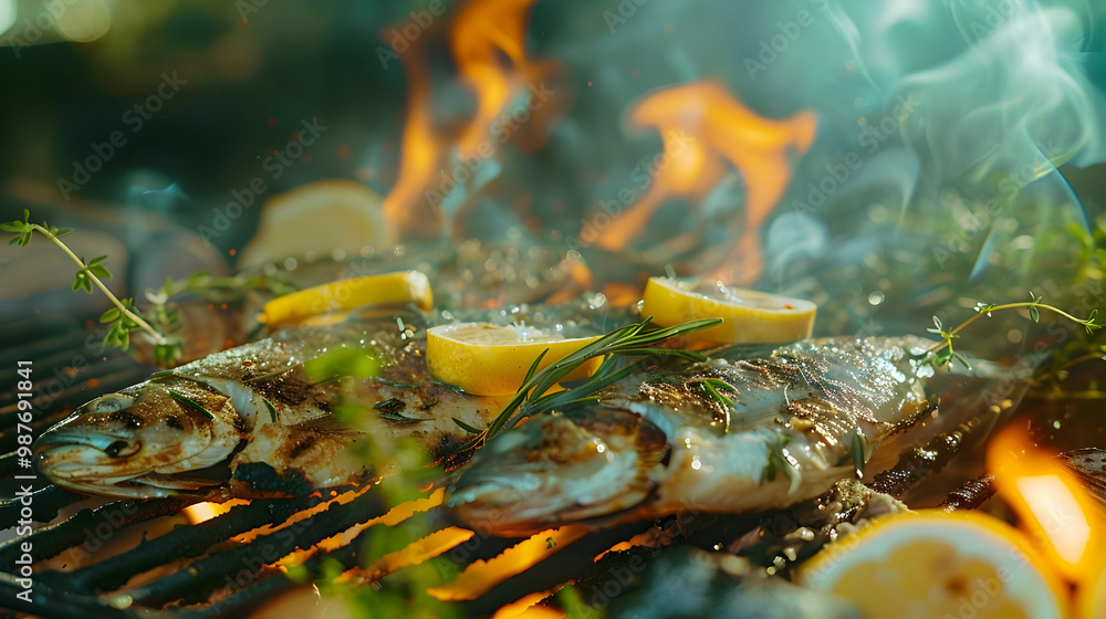 Grilled Fish with Lemon and Rosemary A Summertime Feast Grilled Fish with Lemon and Rosemary A Summertime Feast