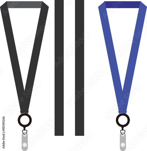 Vector ID Card Neck ribbon