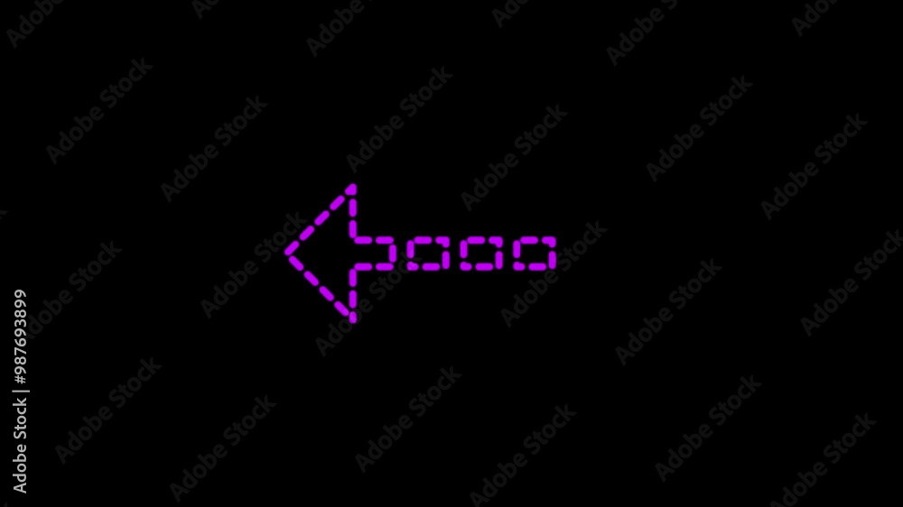 Left arrow icon animation Left arrow icon animation