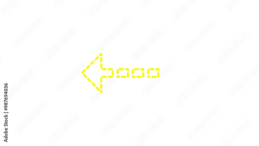 Left arrow icon animation Left arrow icon animation
