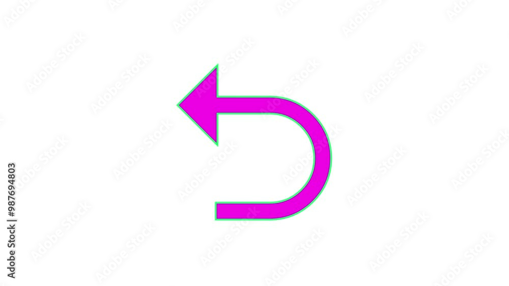 Arrow icon animation on the left Arrow icon animation on the left