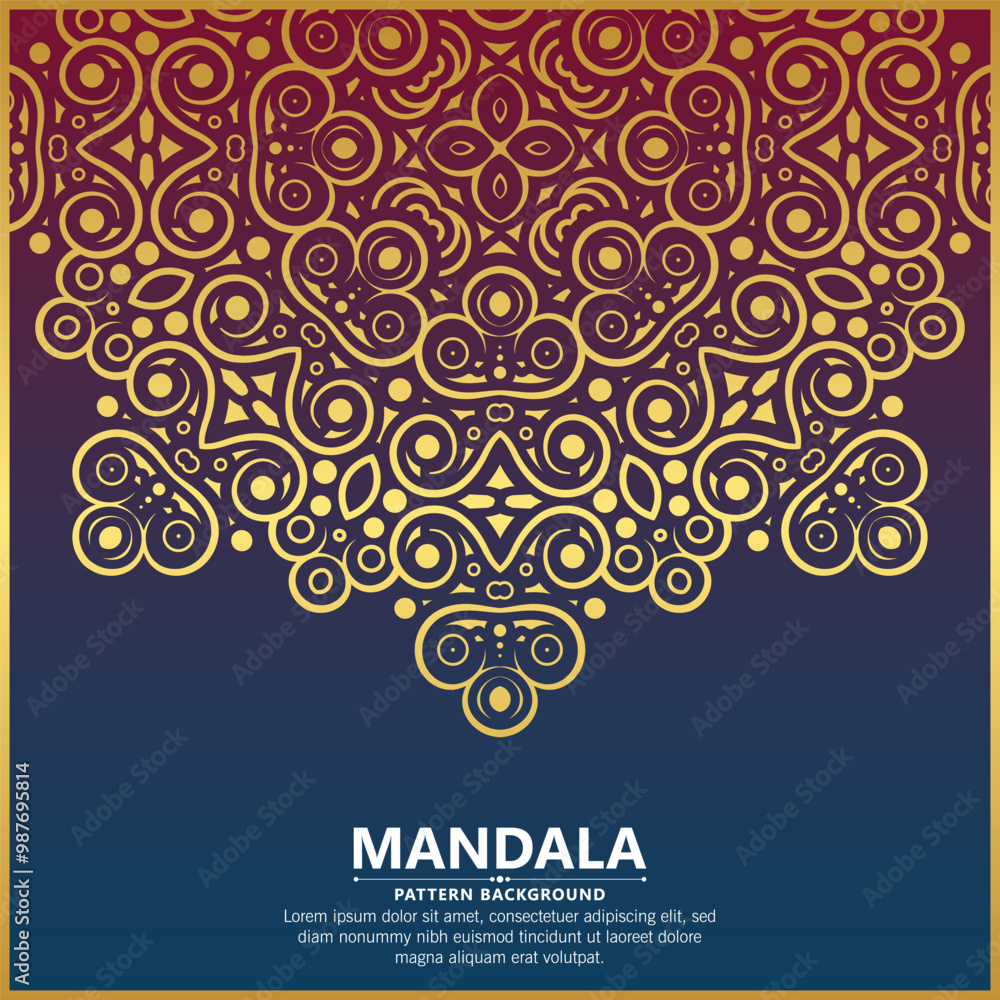 gold color mandala background concept gold color mandala background concept