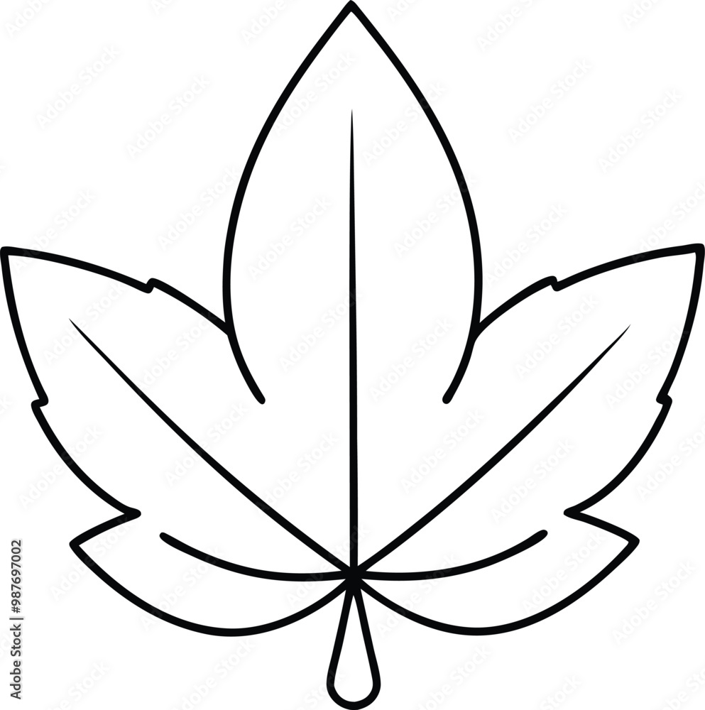 Simple Horse Chestnut Leaf Thin Line Vector Graphic for Nature Crafts
Simple Horse Chestnut Leaf Thin Line Vector Graphic for Nature Crafts