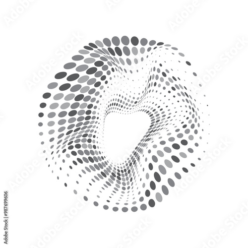 Circle Halftone Vector Art, Icons, and Graphics 