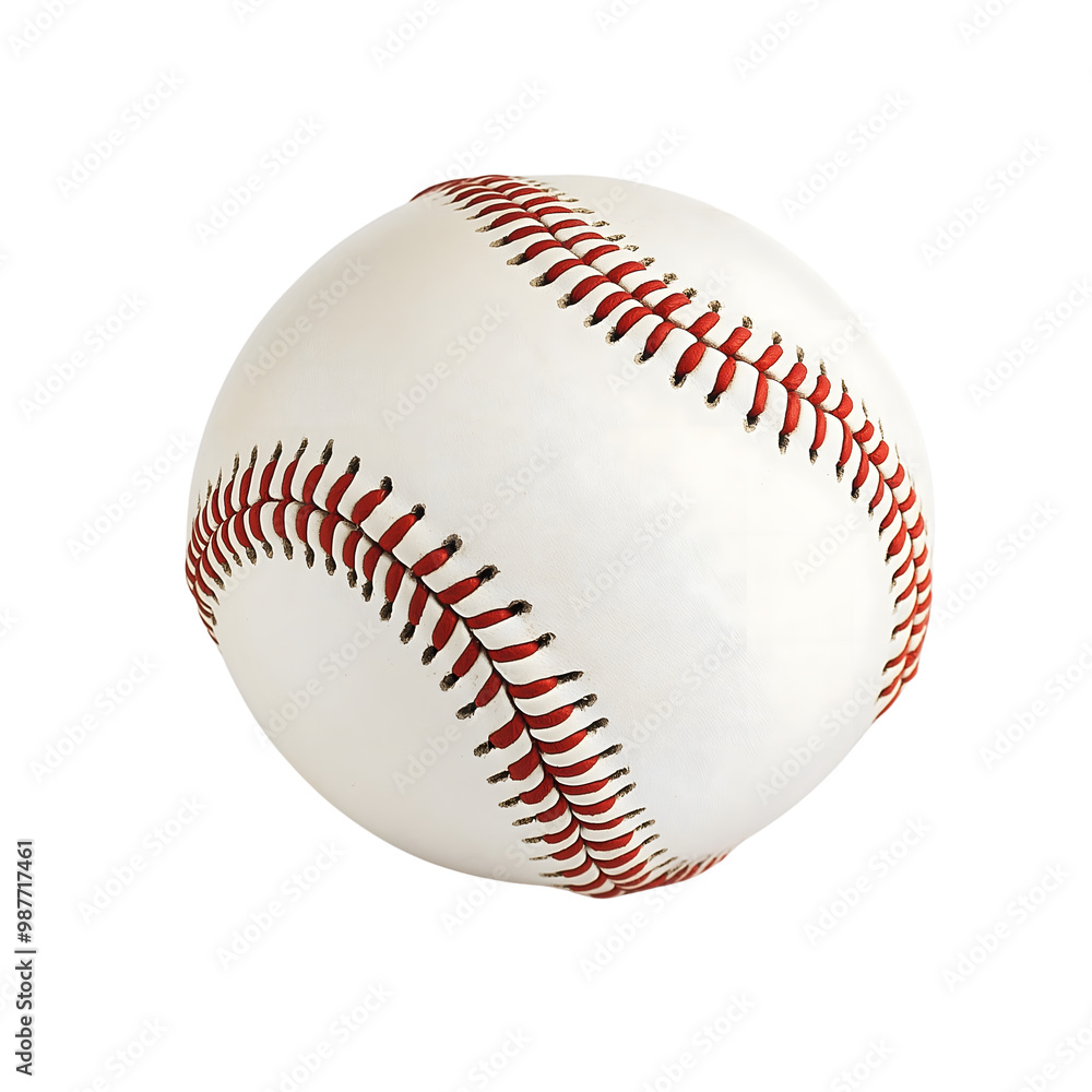 white baseball isolated on transparent background Generative Ai. white baseball isolated on transparent background Generative Ai.