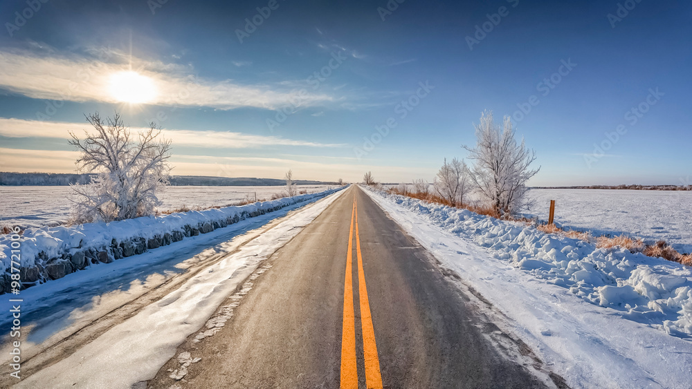 road in winter
