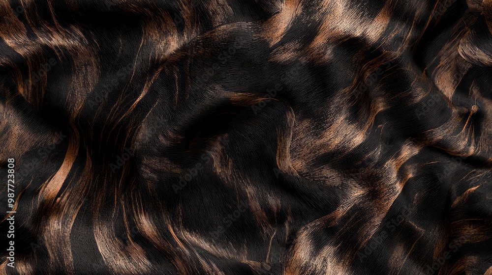 Graceful Elegance: Refined Minimal Pattern of Horse's Coat in Black and Brown Tones Graceful Elegance: Refined Minimal Pattern of Horse's Coat in Black and Brown Tones