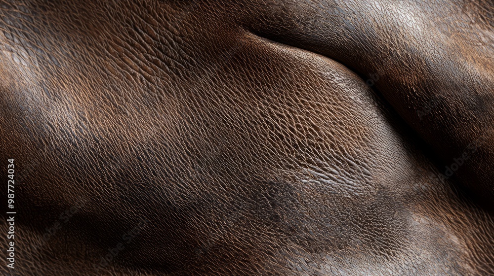 Refined Coastal Flair: Sea Lion's Skin Texture in Deep Browns Refined Coastal Flair: Sea Lion's Skin Texture in Deep Browns