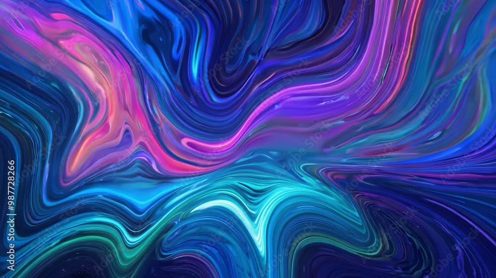 Abstract Swirling Neon Colors Abstract Swirling Neon Colors