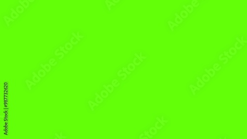 balloons burst on green background