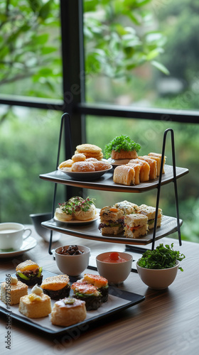 displayed sandwiches in a hotel