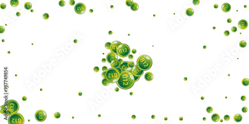Vitamin B12 messy round pills.