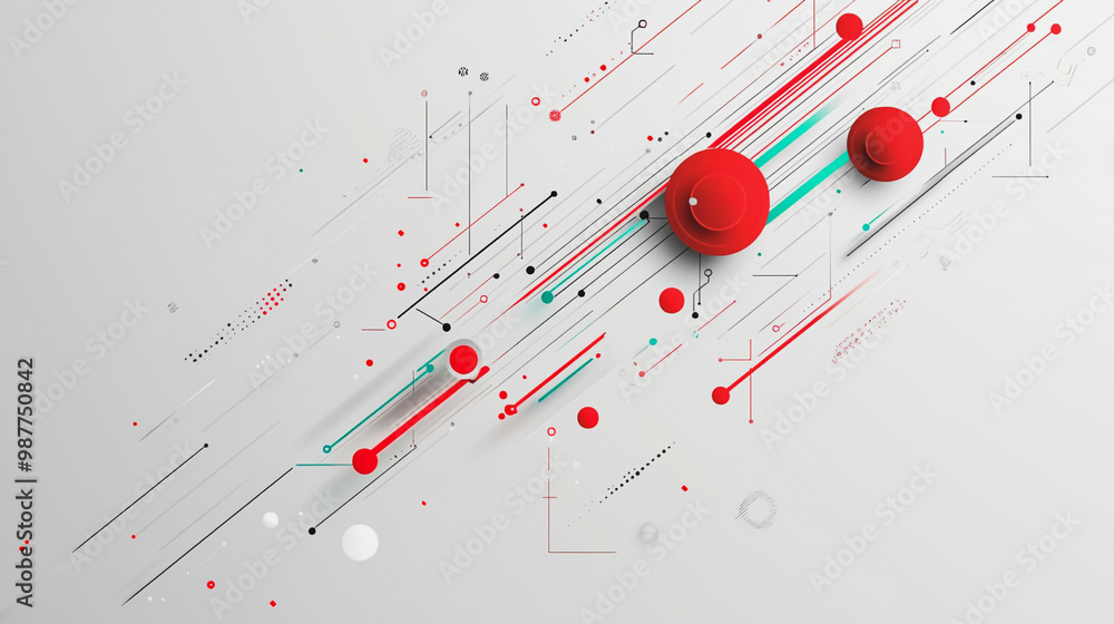 Abstract white background with Colorful geometric and circle lines. Digital future technology . Abstract business connection of lines from nodes innovation of communication in the network. Abstract white background with Colorful geometric and circle lines. Digital future technology . Abstract business connection of lines from nodes innovation of communication in the network.