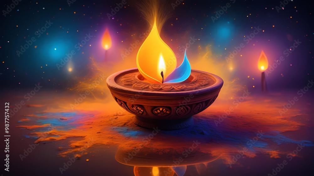 burning candle on a dark background burning candle on a dark background