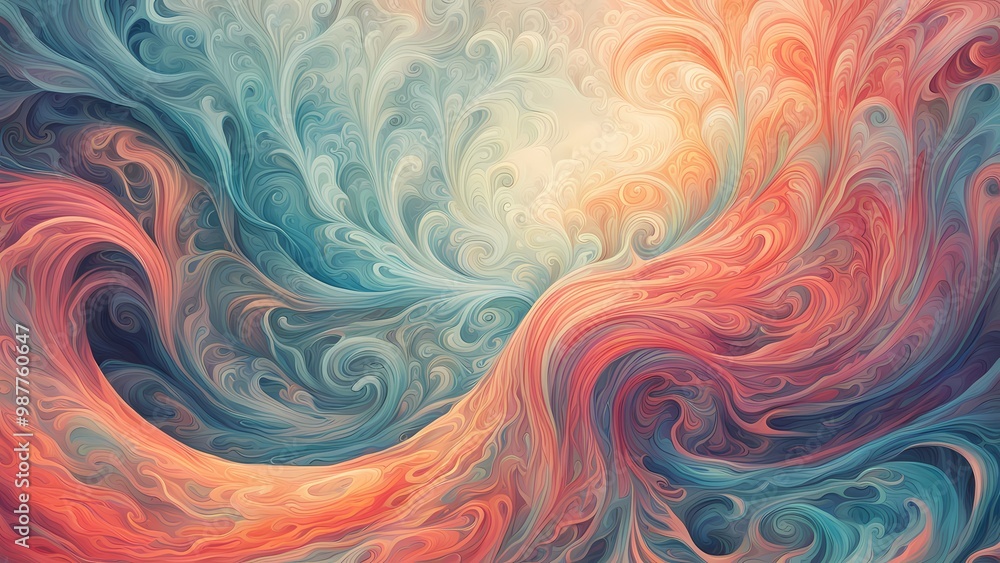 abstract background with waves