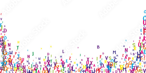 Concept of school background. Colorful childish