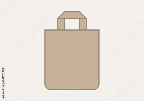 Bolsa de papel marrón o cartón