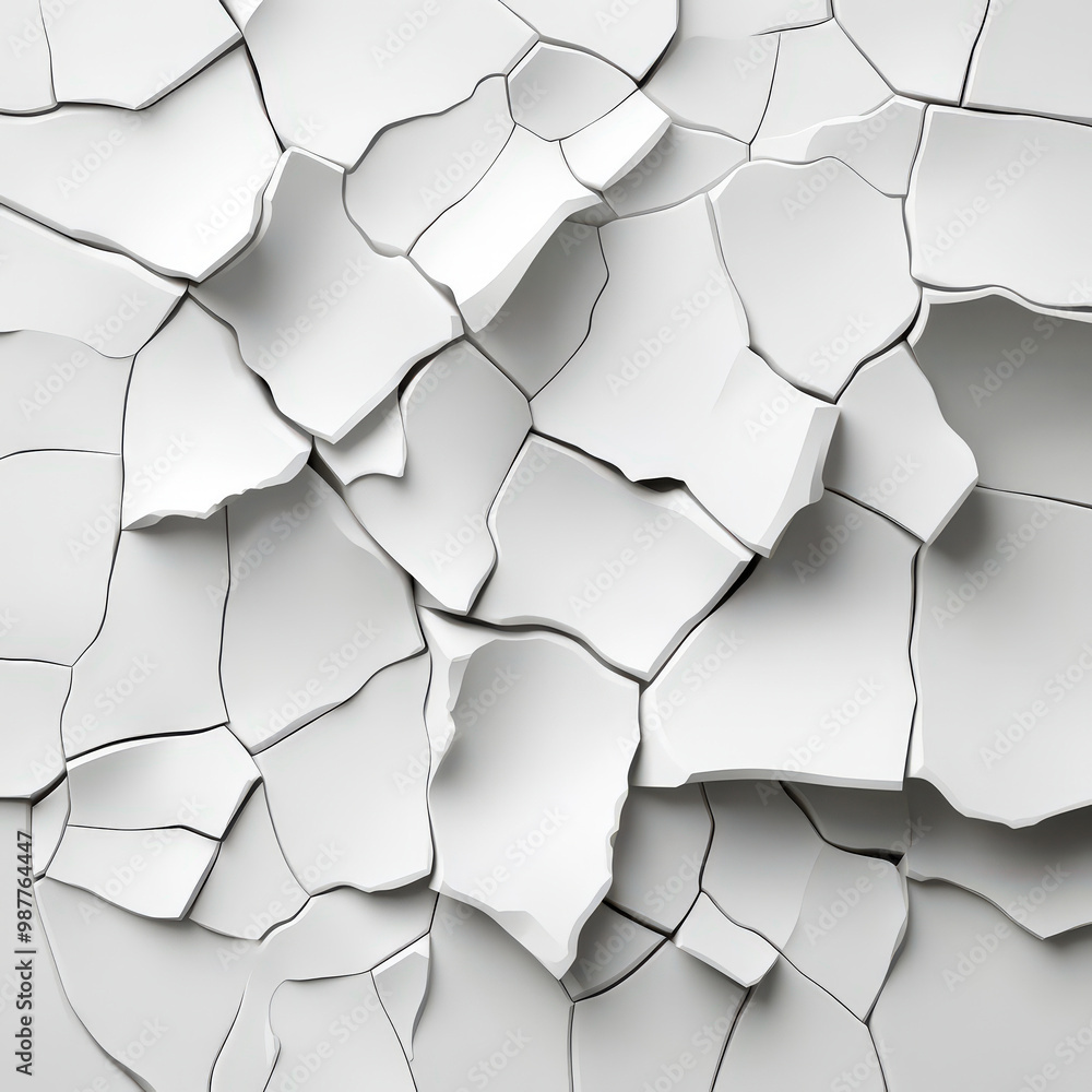 Abstract White Cracked Surface Texture Background Abstract White Cracked Surface Texture Background