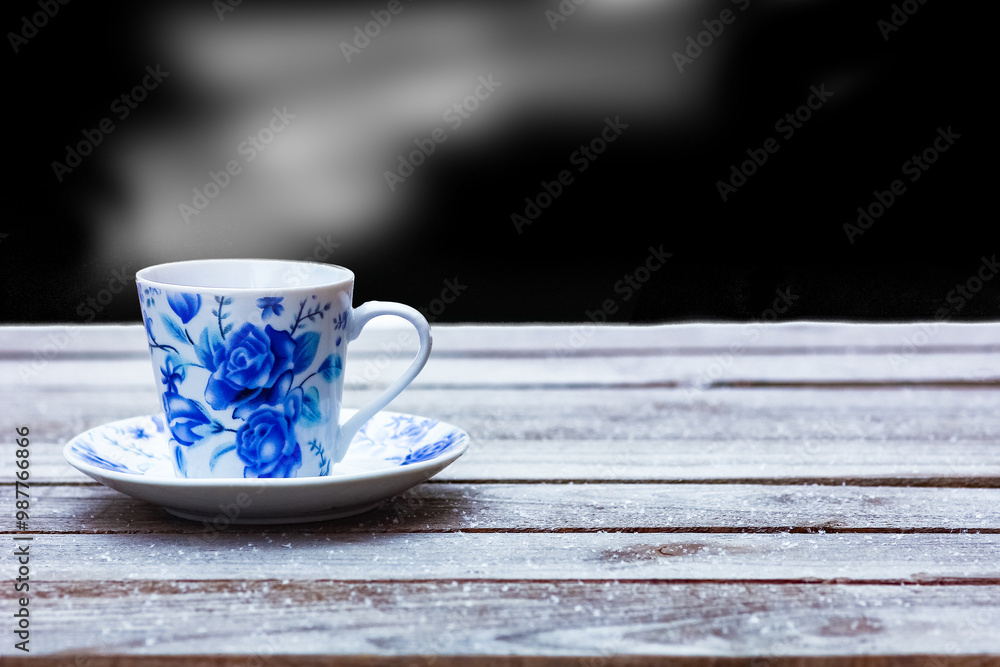 beautiful mug winter on nature in the park background beautiful mug winter on nature in the park background