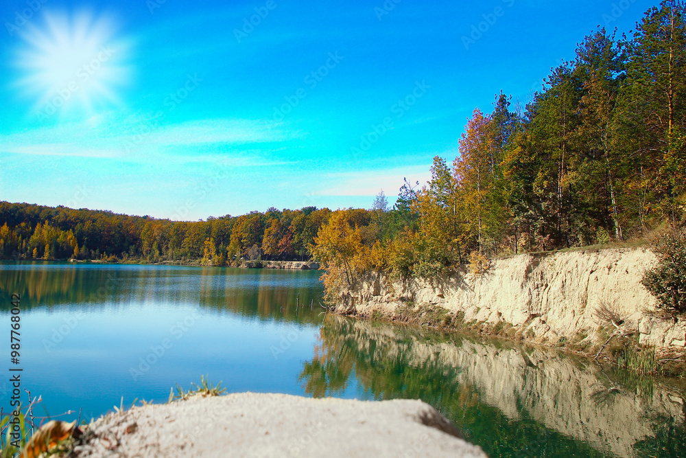 A nice beautiful autumn road for travel A nice beautiful autumn road for travel