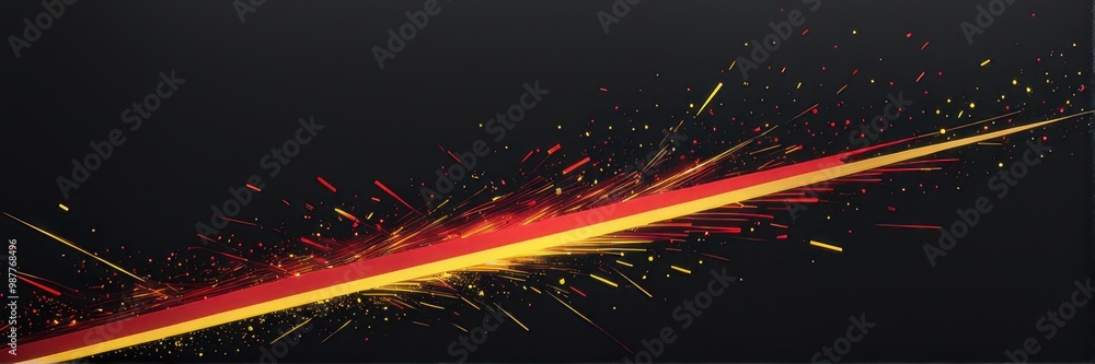 A dynamic graphic featuring vibrant red and yellow splashes on a dark background. A dynamic graphic featuring vibrant red and yellow splashes on a dark background.