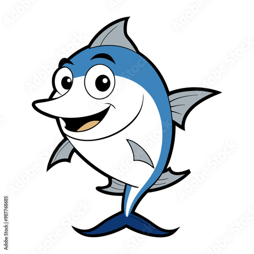 Download Tuna Vector Art Illustration  Eps File For Design.