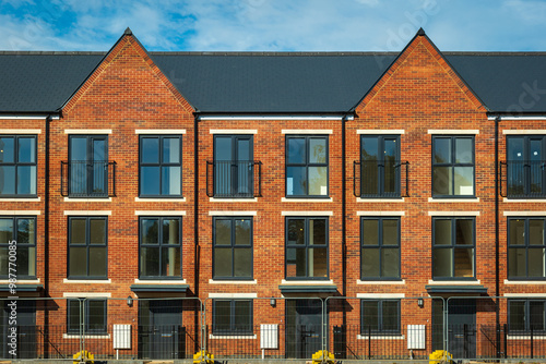 Construction aparments building site in england uk.
