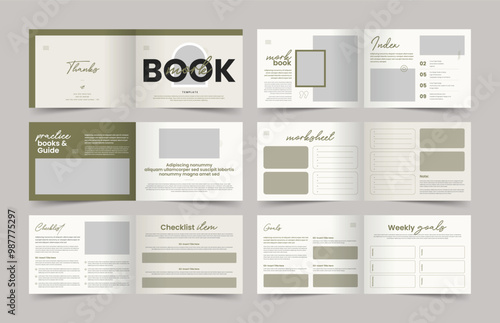 Landscape Course Workbook Layout, eBook Workbook Design, ebook Workbook Creator
